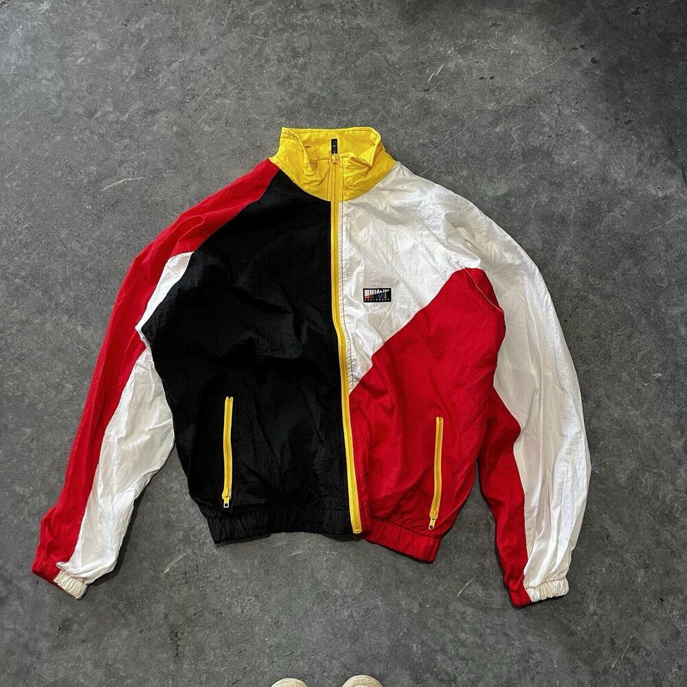 Vintage 90s Voit Equipment Jacket Mens XL Windbreaker Rain Track Retro